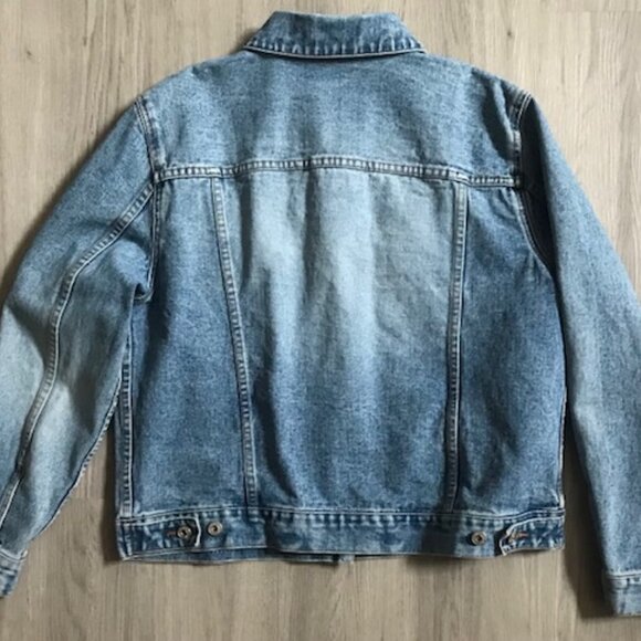REFLECT JEANS VINTAGE 1990s CASUAL MEDIUM-WASH DENIM JEAN JACKET WOMEN'S SIZE XL - Picture 2 of 11